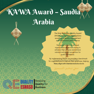 KAWA Award - Saudia arabia quality management award
