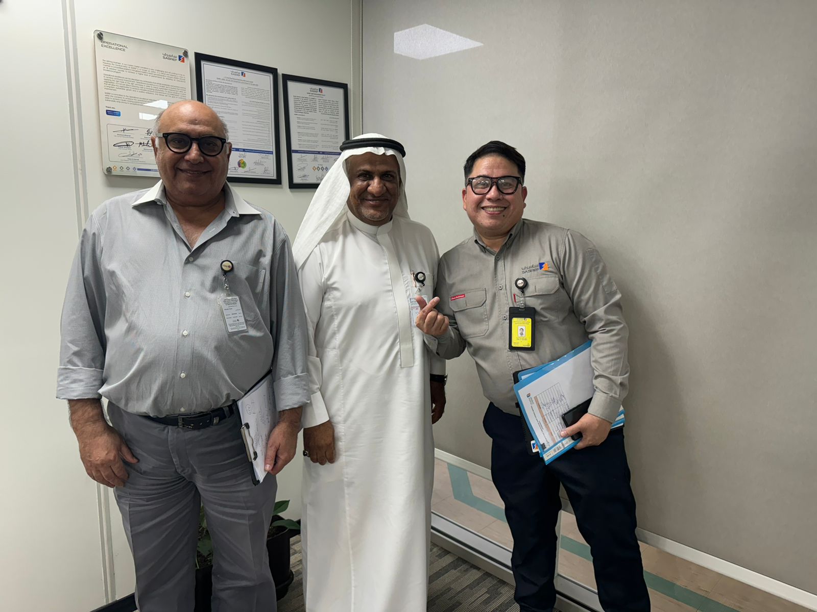Quality Esnad Trading Services Est CEO with clients at Kuala Lumpur office